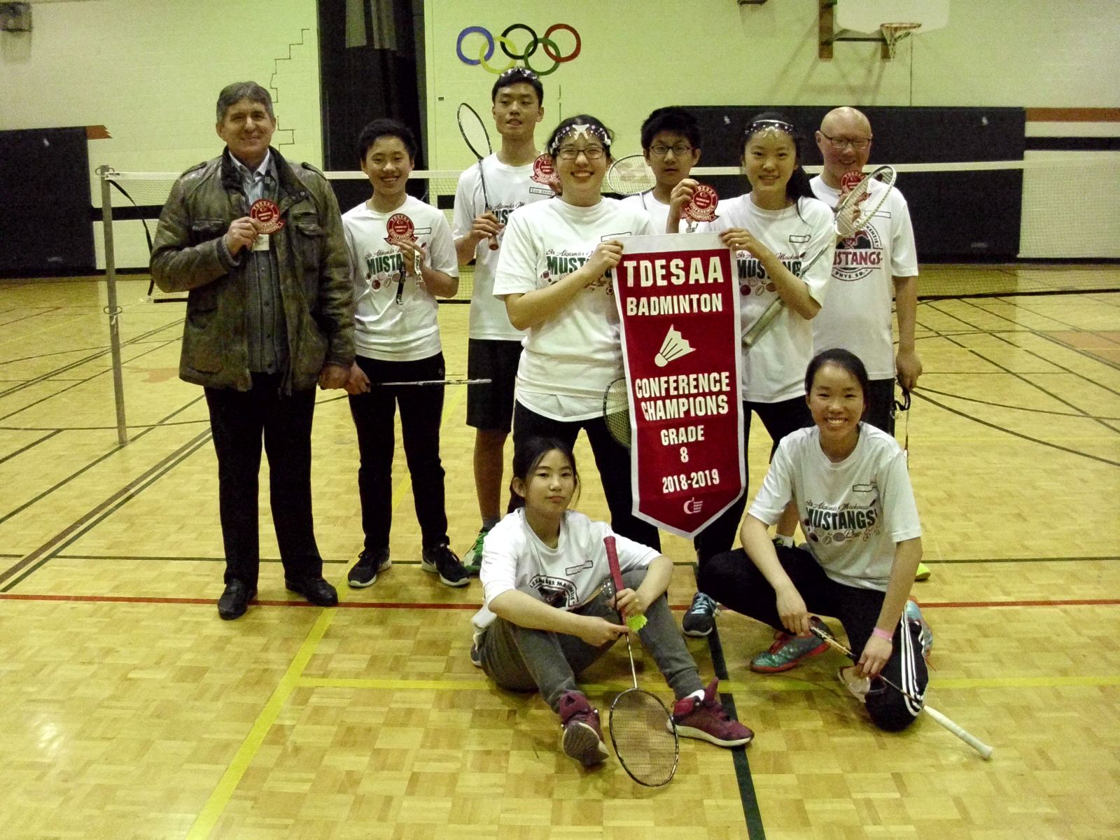 Grade 8 Badminton Team Conference Champions