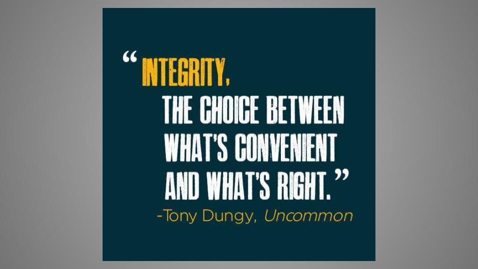 Integrity Poster