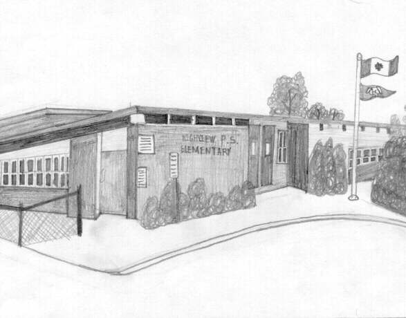 drawing of the school