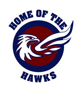 Home of the Hawks Logo