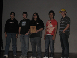 Year Three team winning third place in Service Tech Simulator challenge