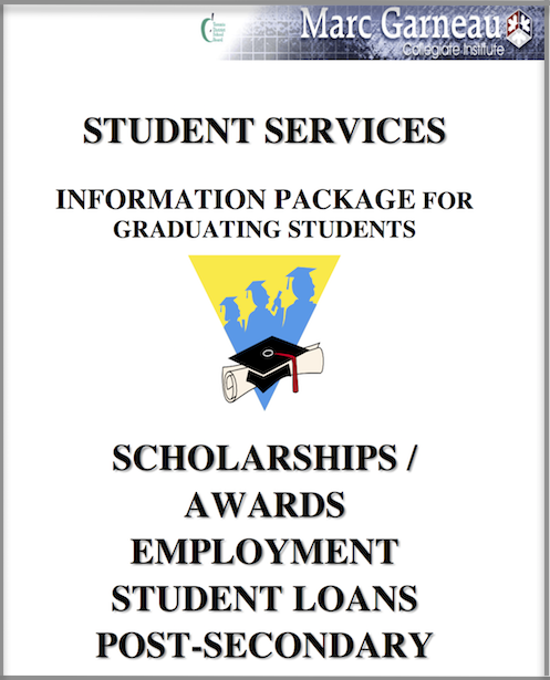 Graphic Image of Cover of Information Package for Graduating Students