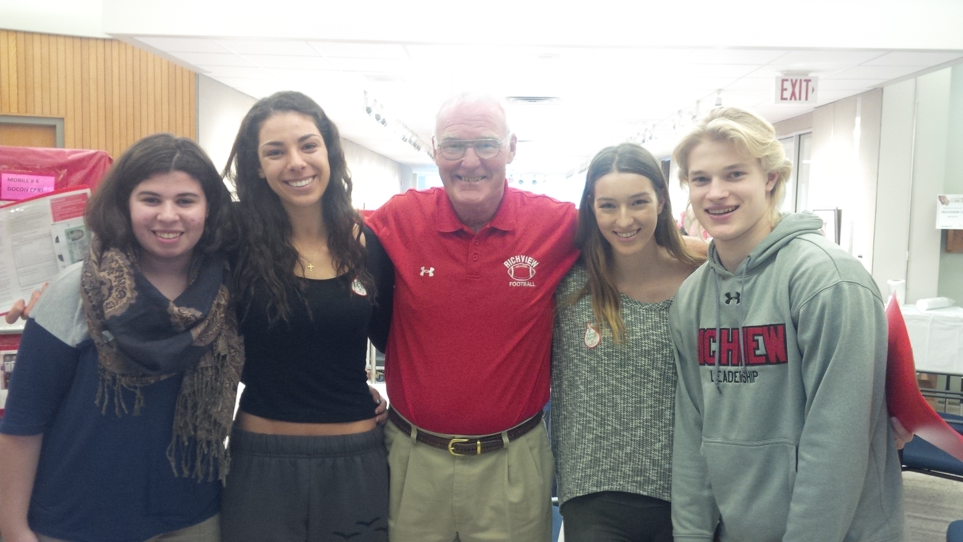 student staff blood donors