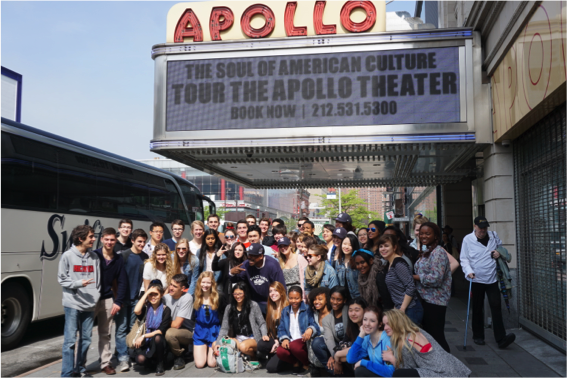 Students in front of Apollo
