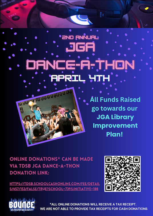 JGA Dance-a-Thon, April 4th