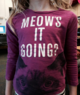 meow's it going tee shirt