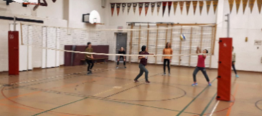 Volleyball Practice Early in the Morning