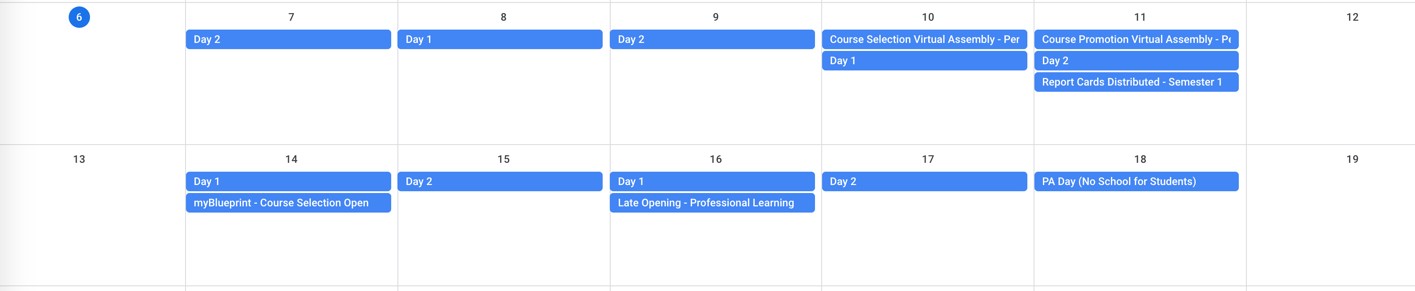 Feb 7 Week at a Glance