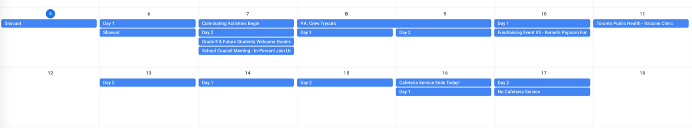 Next Two Weeks