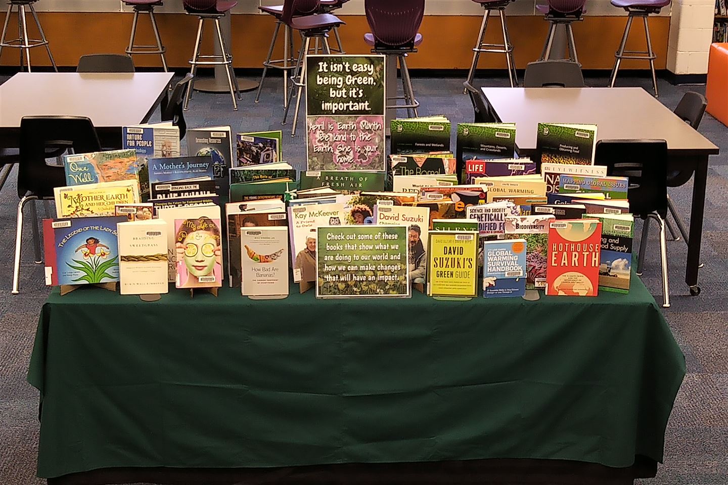 Earth Month Book Display