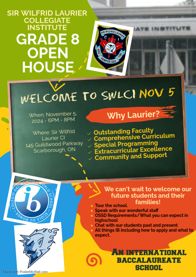 Grade 8 Open House Poster