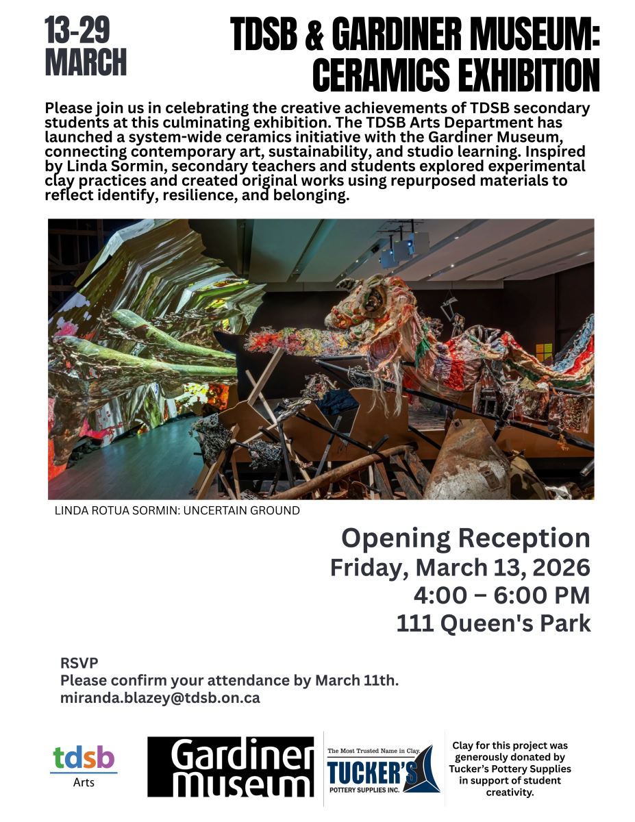 TDSB and Gardiner Museum:Opening Reception 