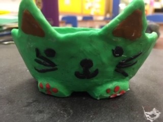 flower pot out of clay