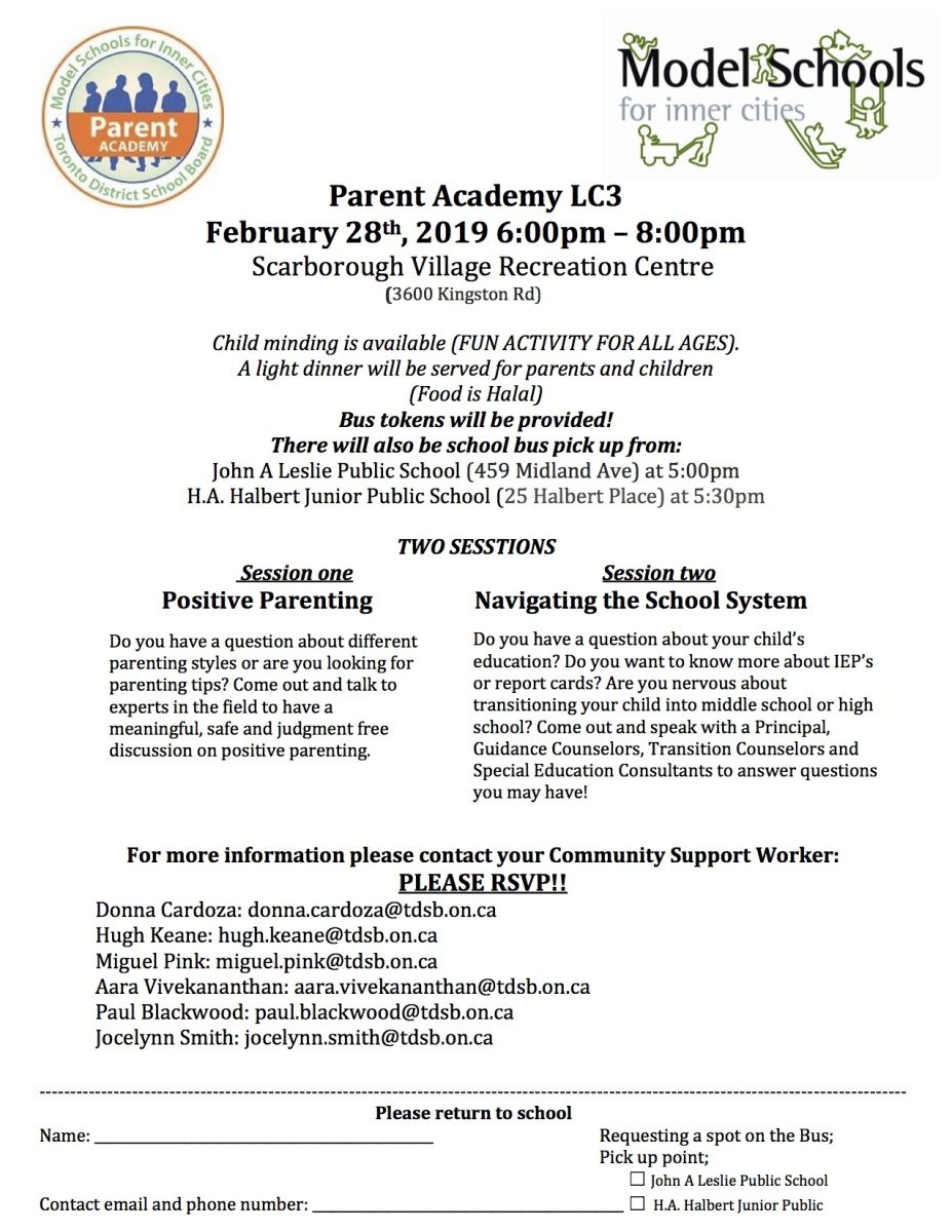 parent academy newsletter