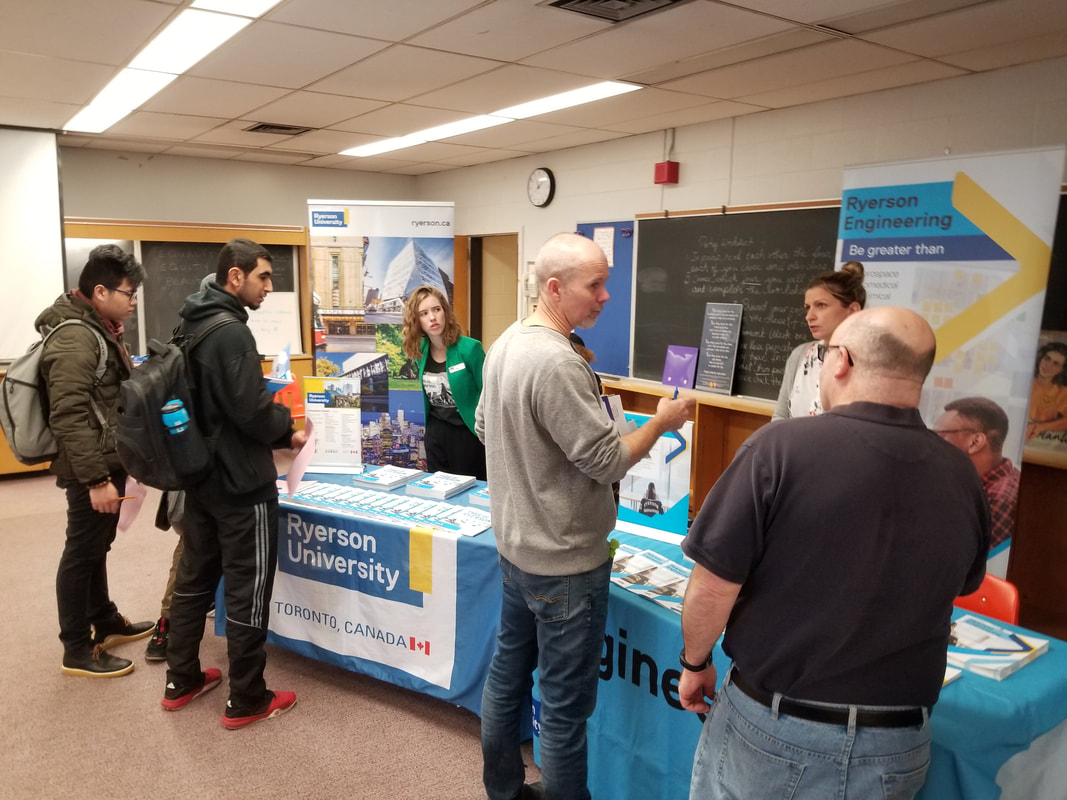 Our college/university fair happens every first semester! An opportunity to ask questions from Ontario post secondary institutions. Open Gallery