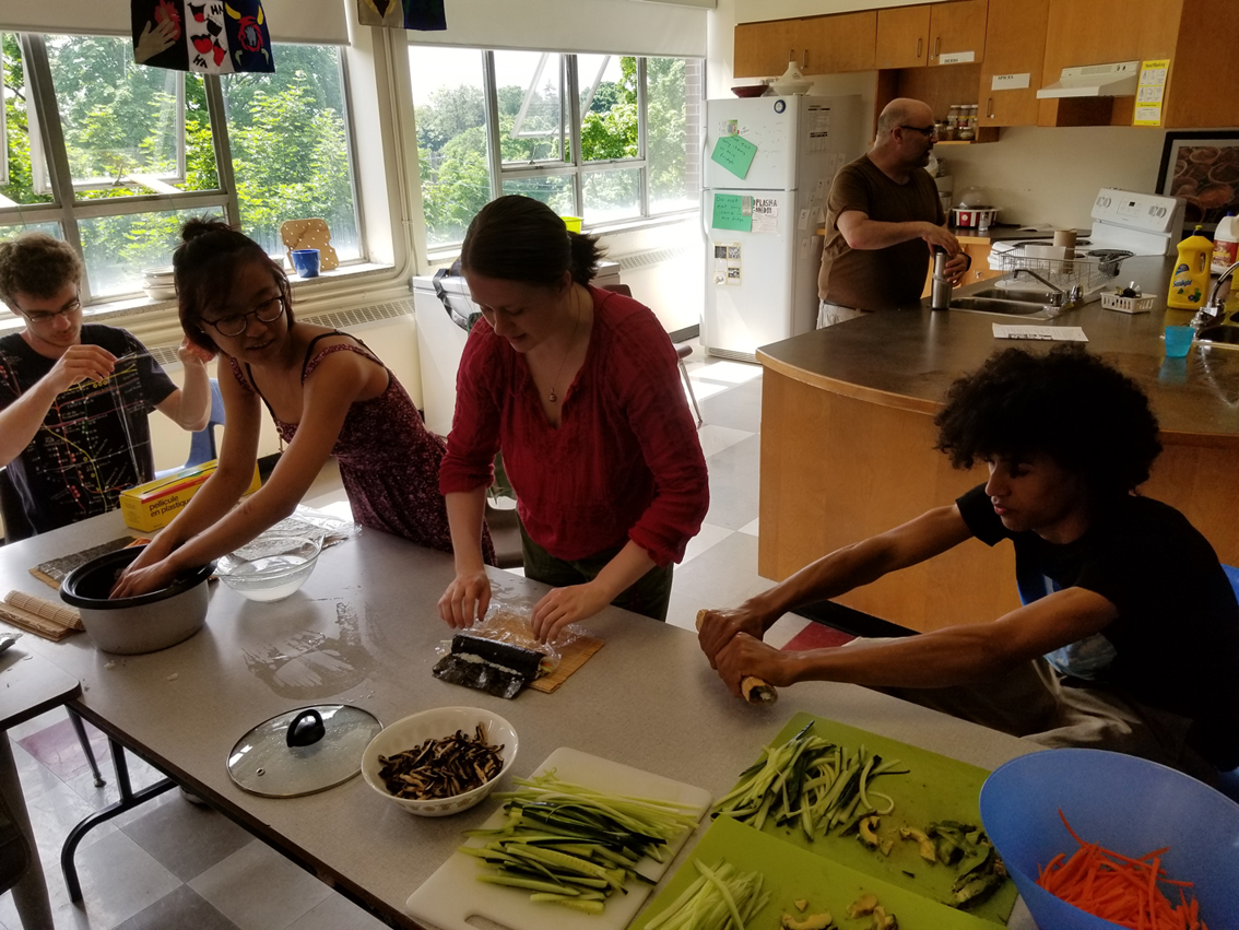 Learning how to make sushi! Open Gallery
