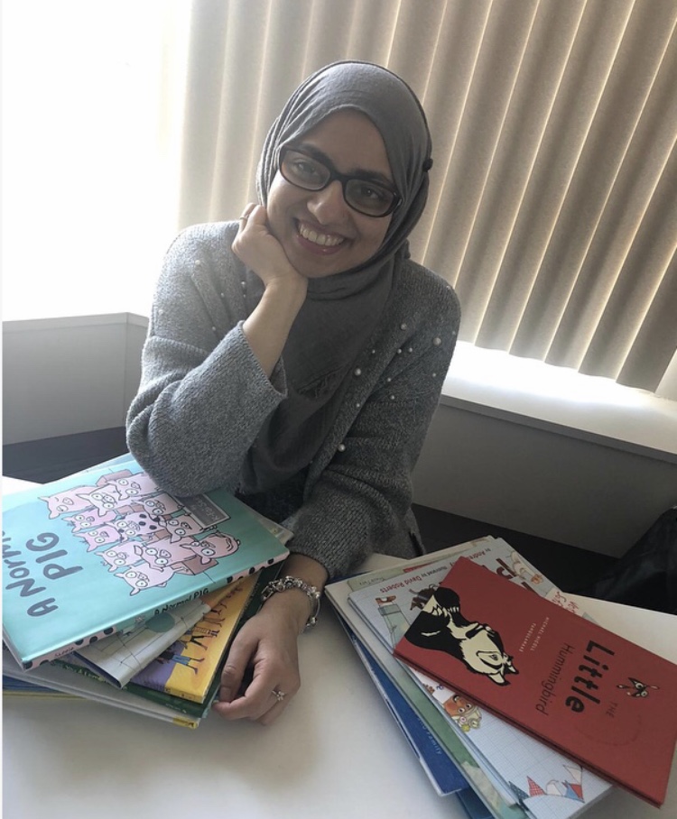 Ms.Khokhar is happiest when she is surrounded by books! Open Gallery