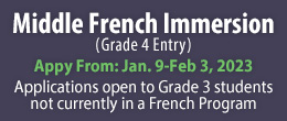 Middle French Immersion