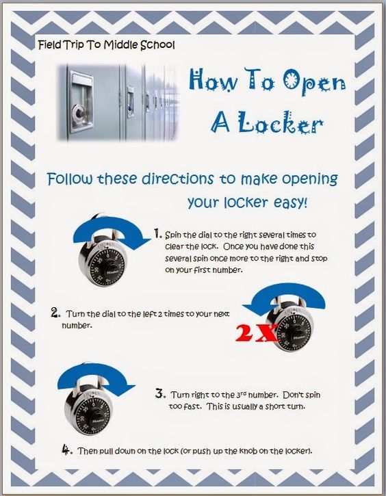 How to open a lock
