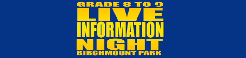 Birchmount Grade 8 information night