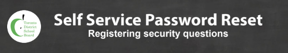 self service tdsb passwords reset