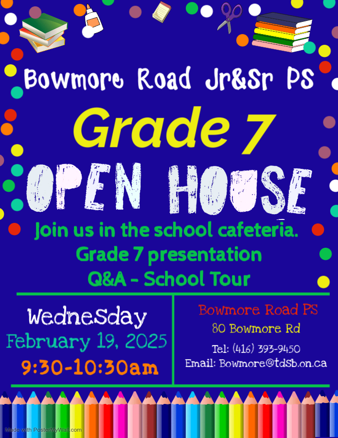 Grade 7 Open House