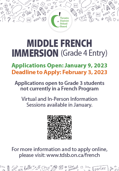 Middle French Immersion - Grade 4