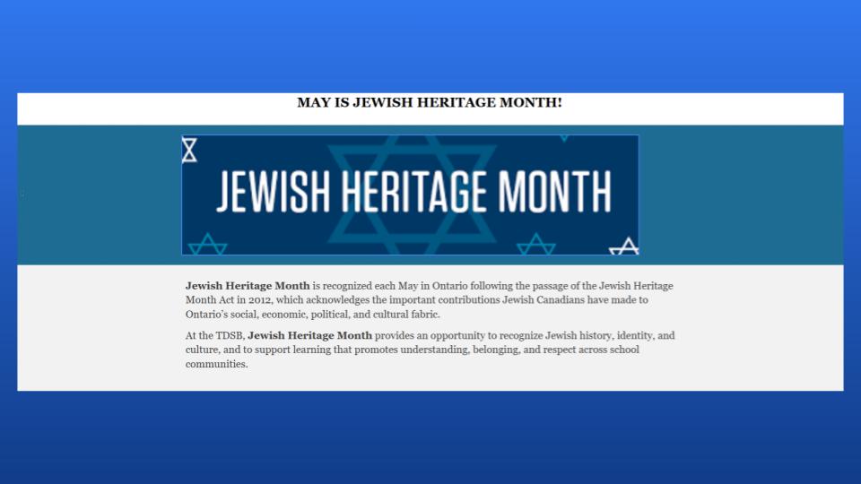 Jewish Heritage Month 2026 Website Poster