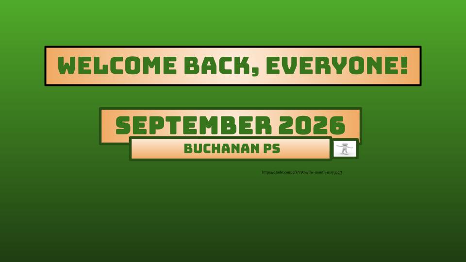 Welcome Back!