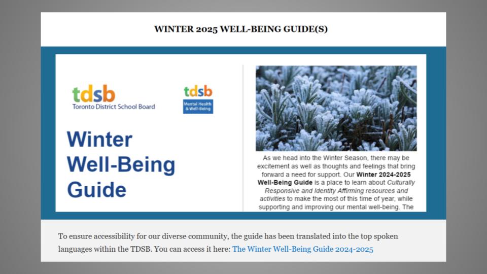 Winter Well-Being Guide Jan 2025