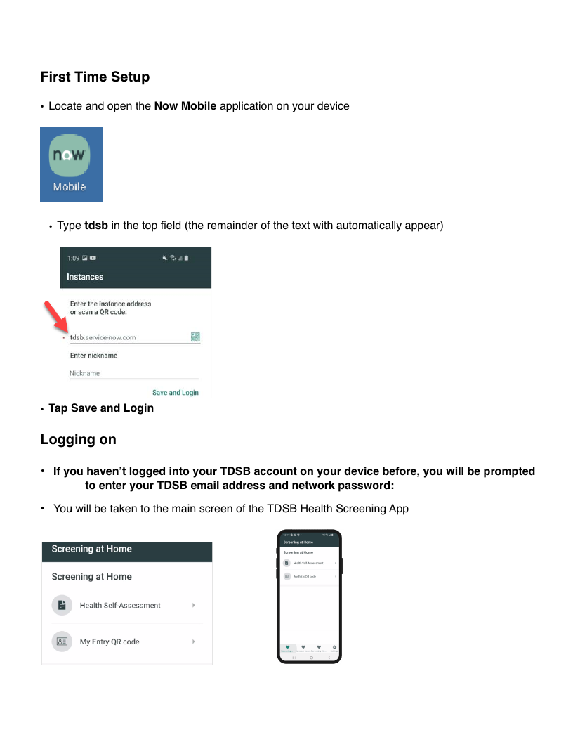 TDSB Connect / Health App