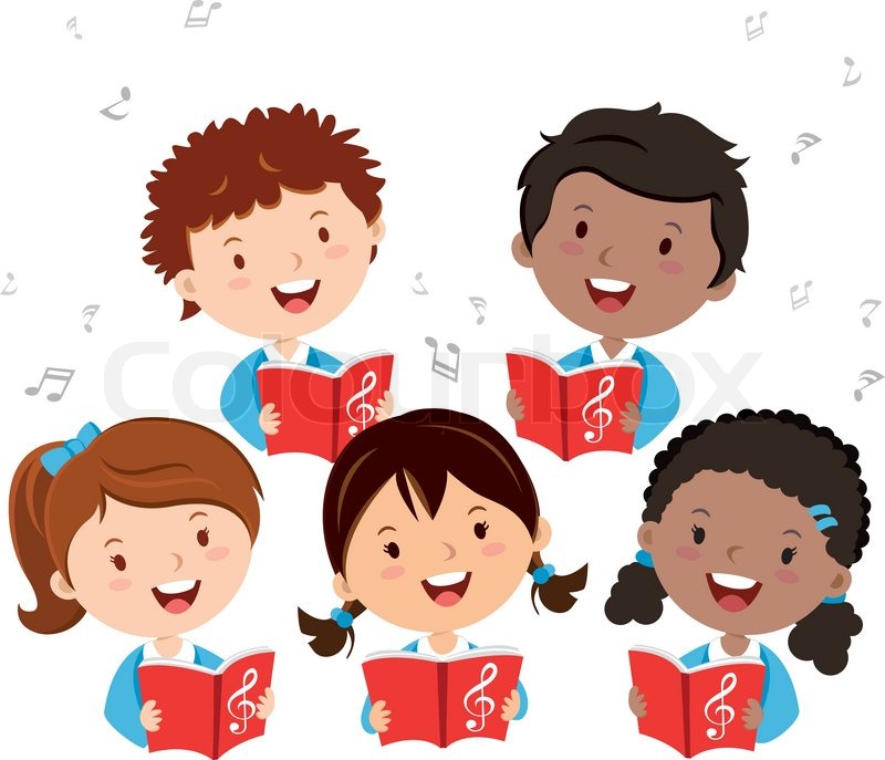 Kids singing in a choir