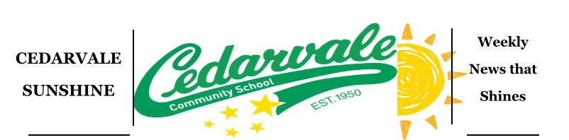 Cedarvale Sunshine Header with graphics