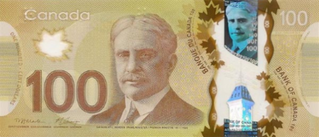 canadian 100 dollar bill