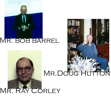 Mr. Bob Barrel, Mr. Doug Hutton & Mr. Ray Corley at Courcelette P.S. as veterans.