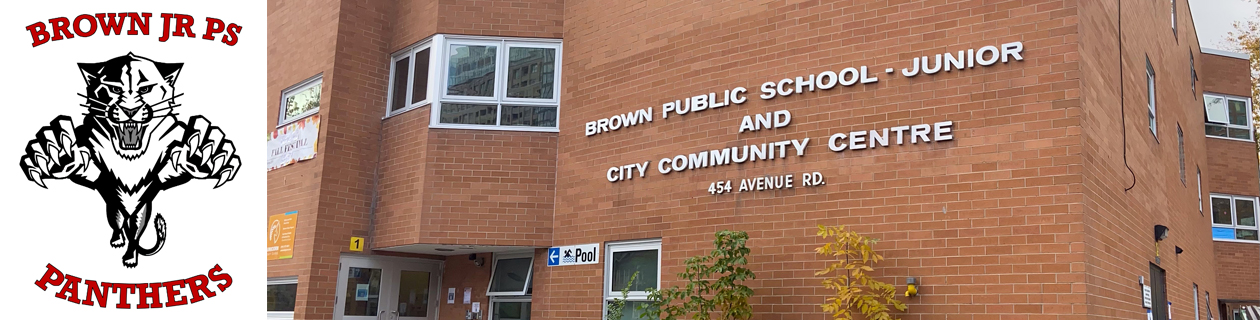 Brown PS banner -logo and school front