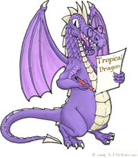 Cartoon dragon holding a paper - source: http://www.kephra.com.au/