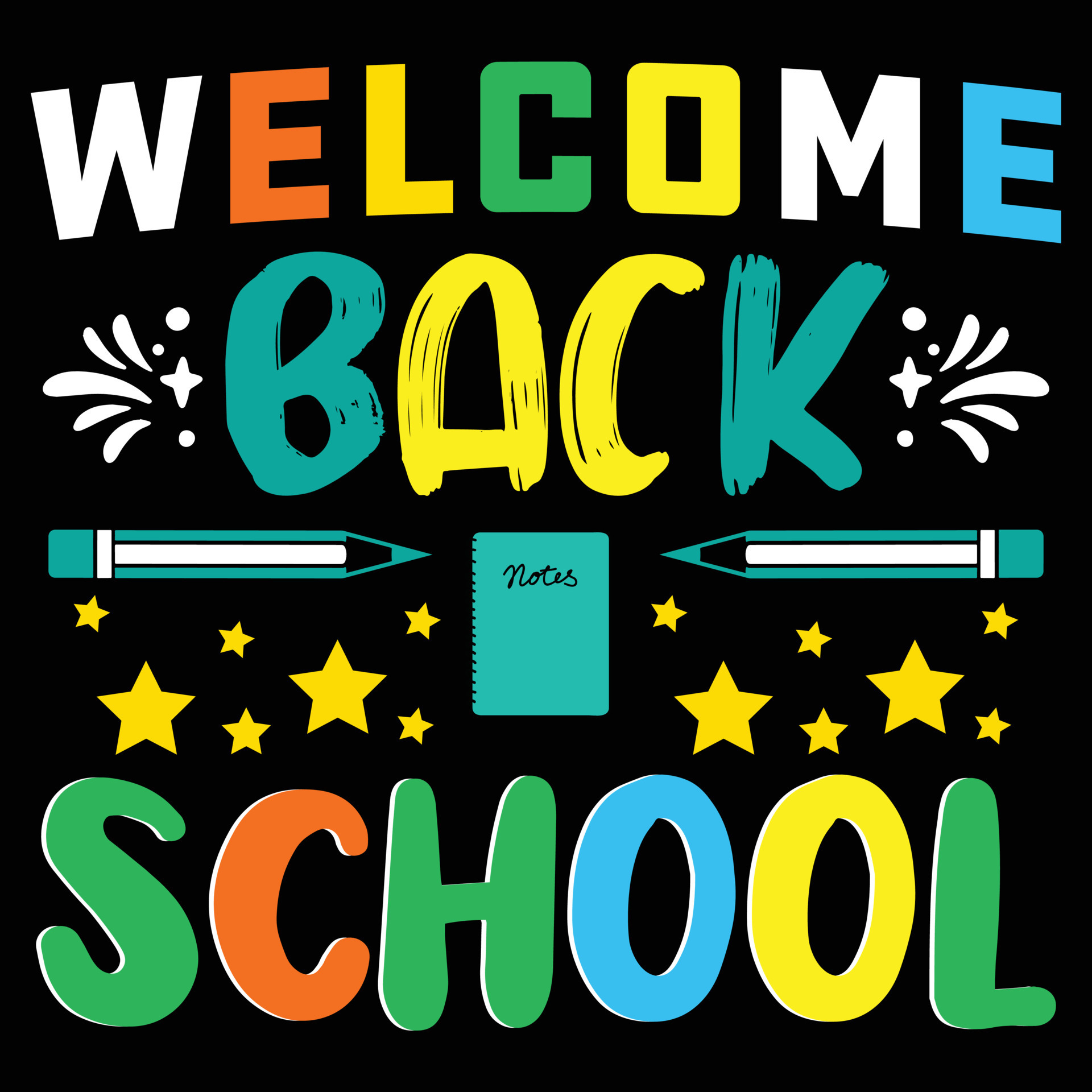 back-to-school-t-shirt-welcome-back-to-school-typography-t-shirt-kids-t-shirt-design-for-print-preschool-kindergarten-back-to-school-first-day-free-vector