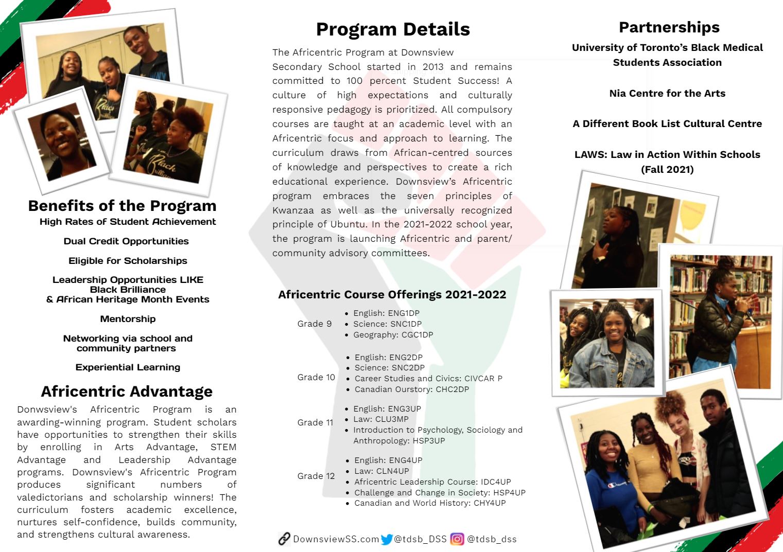 Africentric Brochure 2