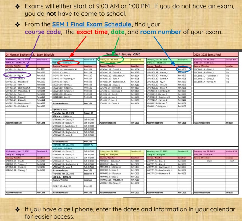 ExamScheduleSem1Jan2025