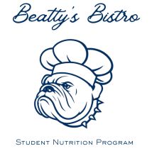 Beatty Bistro Logo Bulldog in a chef hat