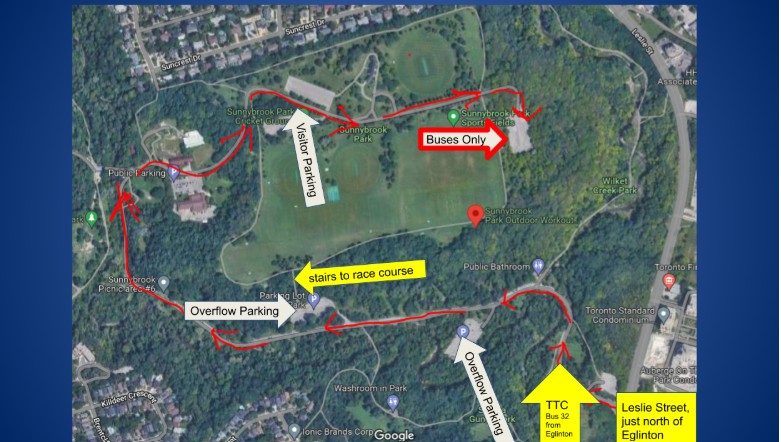 cross country meet map