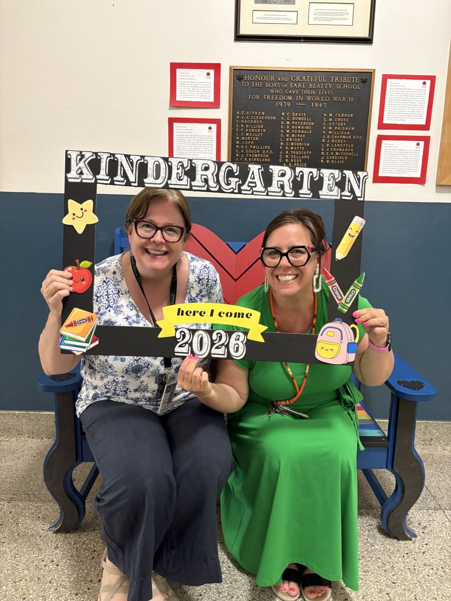 Ms McColl and Ms Maier welcome to kindergarten