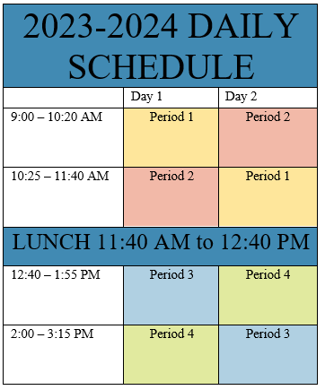 Regular Schedule