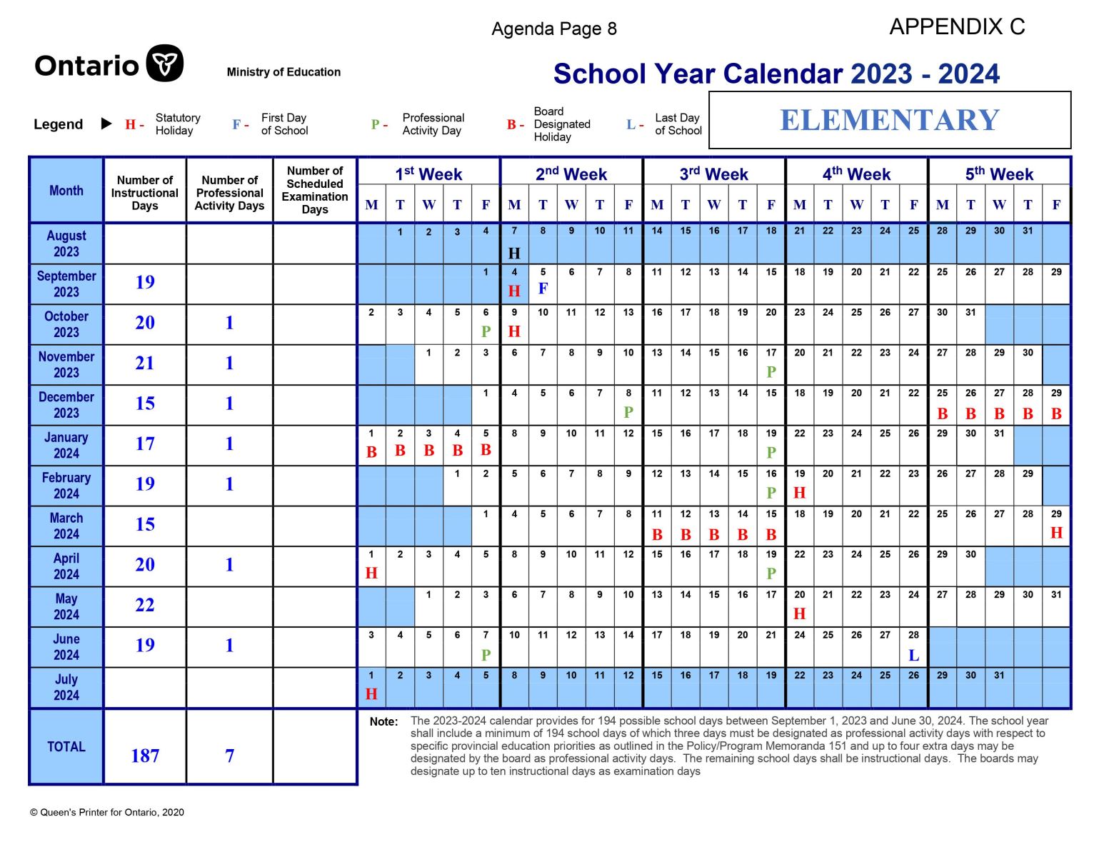 School Year Calendar pic