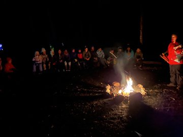 campfire outside