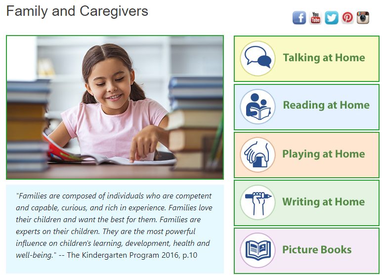 family and caregivers website