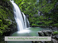 peace waterfall