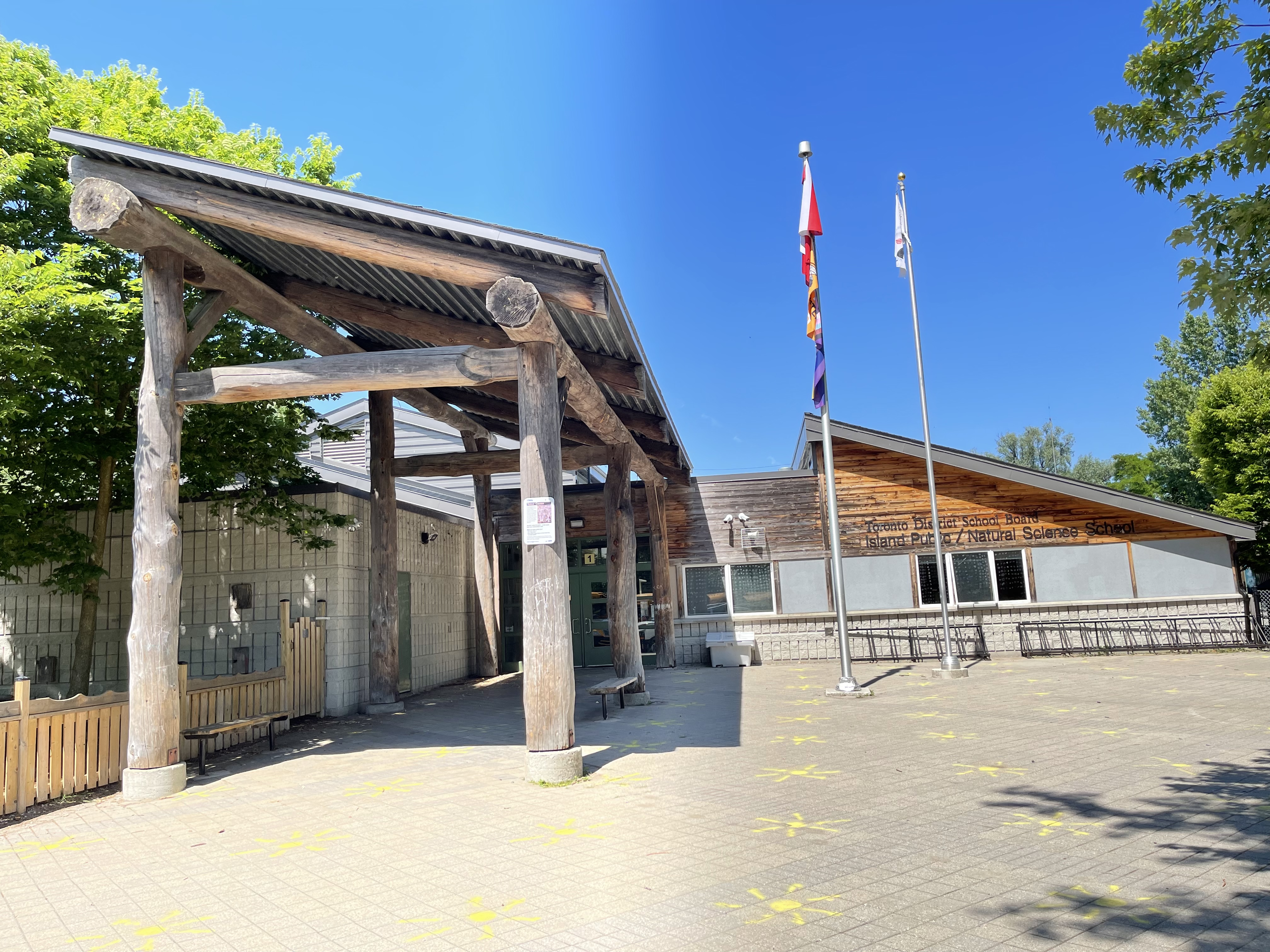 school entrance