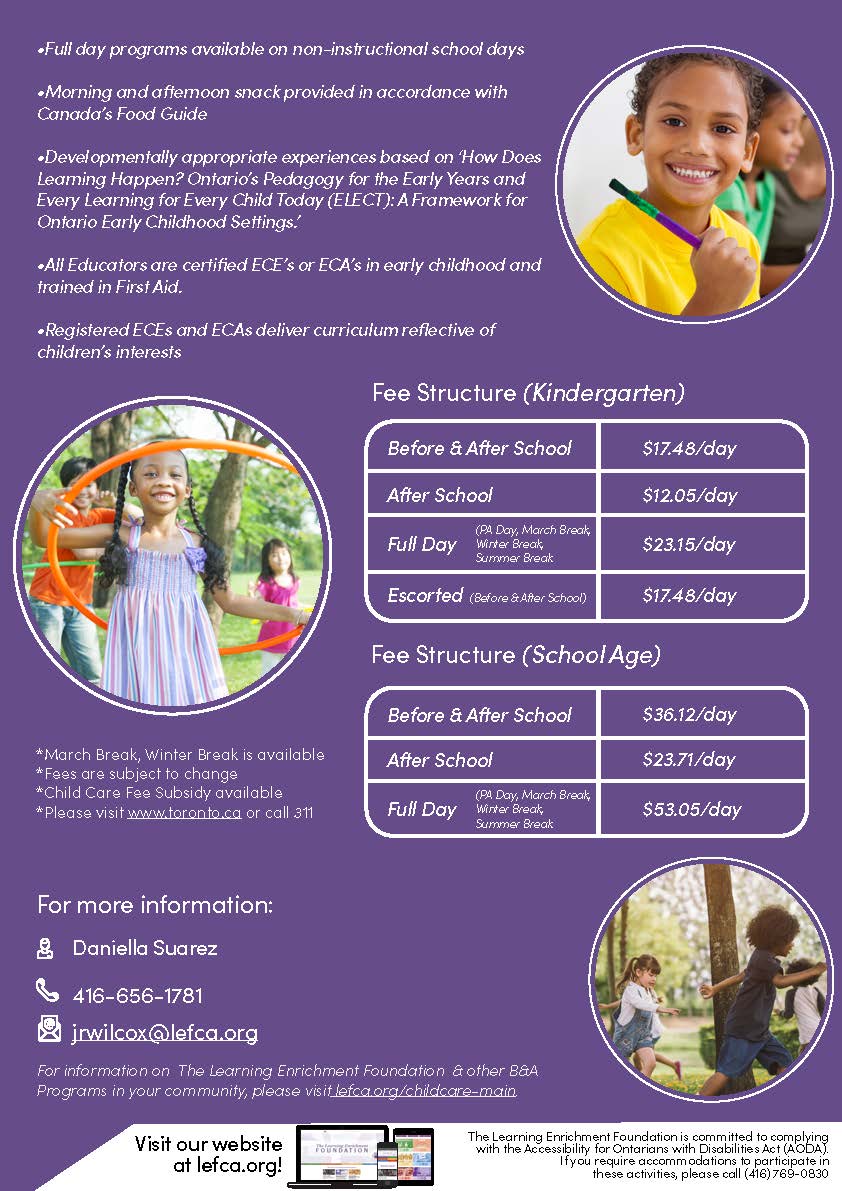 Daycare at J.R. Wilcox